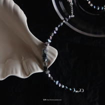 梵树For handmade-《一点微醺》925银 暗黑风格泰银珍珠手链