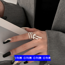 KANSAI芭蕾风蝴蝶结戒指女小众设计感2024新款爆款独特食指装饰品