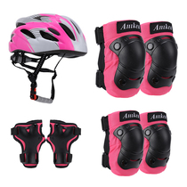 新品新儿童4-10岁轮滑护具骑行头盔套装平衡自行车滑板溜冰护膝防