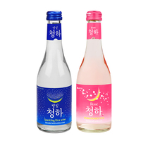 韩国乐天星空清河气泡清酒（发酵酒）配制酒7度295毫升