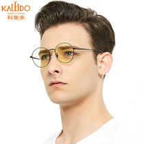 科莱多（KALEIDO）科莱多防蓝光眼镜女款韩版复古文艺金丝圆框电
