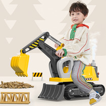 儿童挖掘机可坐人挖机玩具车男孩工程车大型挖土机小孩子汽车玩具