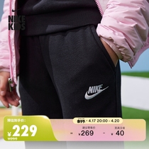 Nike耐克官方男女童FLEECE大童针织长裤夏季运动裤刺绣柔软FD3019