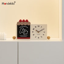 Mandelda客厅玄关高级感装饰摆件家居桌面饰品电视柜酒柜创意时钟