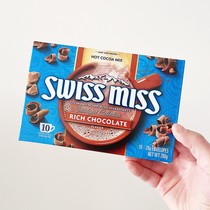 美国Swiss miss瑞士小姐美怡可热巧克力可可粉冲饮黑巧棉花糖浓情