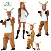 圣诞节万圣节舞台表演演出成人儿童男女动物服COS麋鹿驯鹿