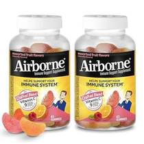 Airborne 750mg Vitamin C Gummies For Adults， Immune Suppo