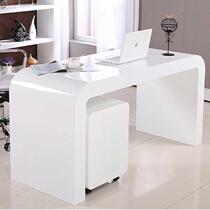 可定做白色烤漆电脑桌简约台式桌写字台时尚办公书桌厂家直销