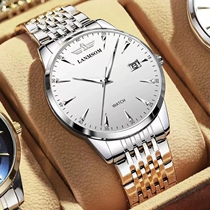 瑞士正品阿玛妮手表男士十大名牌机械表钢带男款学生手表商务防水