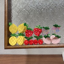 超可爱醋酸水果系列小抓夹新款水蜜桃樱桃柠檬菠萝草莓葡萄刘海抓