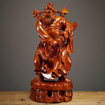 花梨木雕钟馗神像摆件实木雕刻天师福神家居客厅红木装饰品工艺品