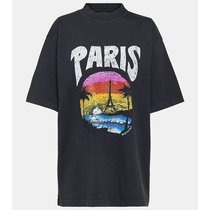 潮奢 Balenciaga 巴黎世家 女士巴黎热情棉质针织T恤