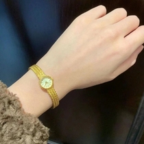日本阿卡朵AGETE金麦穗手表女款小金表小众轻奢简约复古精致腕表