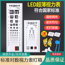 国际标准led视力表灯箱家用幼儿园体检5米2.5超薄儿童视力测试表