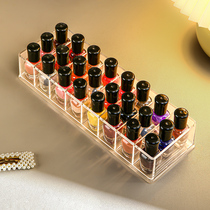 指甲油收纳盒甲油胶置物架多层化妆品工具展示架子桌面透明彩妆盒