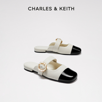 CHARLES&KEITH春夏女鞋CK1-70900476包头外穿穆勒鞋拖鞋女外穿