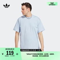 简约宽松运动上衣圆领短袖T恤男装夏季adidas阿迪达斯官方三叶草