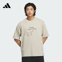 MBTI系列休闲宽松纯棉上衣短袖T恤男装夏季adidas阿迪达斯轻运动