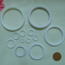 白色硬塑料O圈环圆圈指环 diy手工服装窗帘材料饰品文胸内衣配件