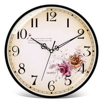 铂晨欧式静音挂钟客厅卧室办公时钟简约时尚挂表现代创意石英钟表