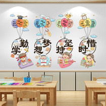 国学教室装饰画文化名人名言墙贴纸培训班中国风班级布置励志标语