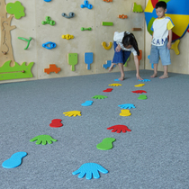 手印脚印感统运动训练手游戏跳垫教玩具儿童手脚并用手忙脚乱器材