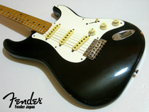 日产Fender Japan ST57-55 Vintage 1986年F系列黑色电吉他80年代