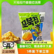 韩国进口好丽友玉米味脆点80g*1袋乌龟玉米酥薯片膨化休闲小零食