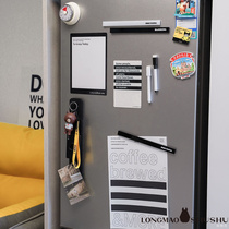 原创设计北欧INS简约磁性冰箱贴可擦写留言板入户铁门磁吸记事贴