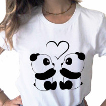 cute panda T shirt夏季可爱卡通熊猫新品ins学生欧美t恤女短袖