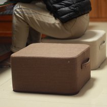 亚麻蒲团坐垫可拆洗地板加厚日式榻榻米垫子布艺家用简约方形坐墩