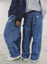 渠道正确版15周年联名水洗牛仔工装长裤Carhartt WIP Invincible