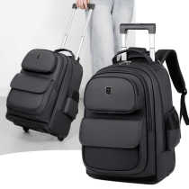 大容量双肩包拉杆背包旅行箱拖行滑轮行李包男女学生包出差登机包
