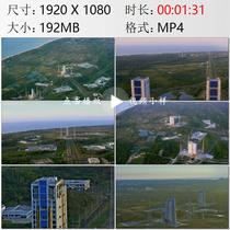 航拍海南文昌市中国航天发射场总装厂房发射塔架高清实拍视频素材