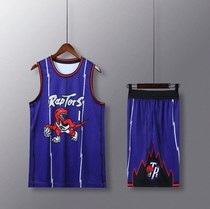 NBA球衣套装男复古猛龙1号麦迪球衣数码印花速干透气无袖美式夏季