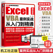 Excel VBA案例实战从入门到精通 excelvba自学入门书籍 经典代码大全编程教程书籍 计算机办公软件电子表格函数公式大全基础入门书