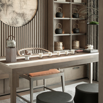 新中式禅意实木茶桌椅组合茶室家用客厅茶馆办公室喝茶泡茶台定制