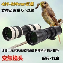 420-800mm F8.3长焦镜头手动对焦练习全画幅微单单反远摄打鸟风景