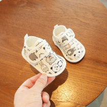 夏季婴儿鞋0-6-12月婴幼儿学步前鞋春秋款一岁男宝宝布凉鞋子软底