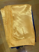 佛堂金黄色纯色窗帘里衬衬布绸缎布工程定做外贸2.8米幅宽