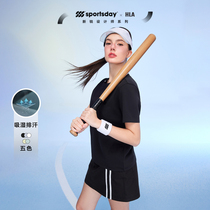 HLA/海澜之家sportsday运动T恤2024春夏新款跑步健身吸湿短袖女装