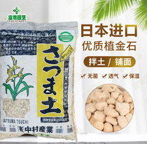 植金石萨摩土日本原装进口兰花专用植料营养土石斛君子兰肉质根用