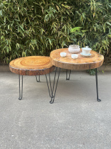 香樟木阳台小桌原木诧寂风茶几创意飘窗根雕实木茶桌客厅桌