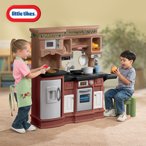美国小泰克 现代美食厨房 儿童煮饭灶台组仿真过家家角色扮演玩具