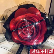 超大巨型玫瑰花束成品520情人节礼物仿真花手工香皂花送女友生日