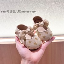 春夏婴幼儿步前鞋0-1岁3-678-9个月百天周岁宝宝公主鞋软底学步鞋
