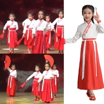 六一儿童少年中国说读朗诵服装霸王别姬演出服国学经典诵读表演舞