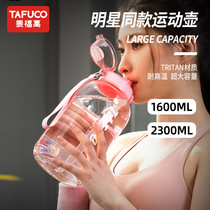 日本泰福高新款运动水壶Tritan材质塑料壶大容量旅行壶T2774系列