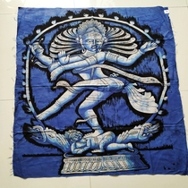 尼泊尔新款蓝毗尼手工蜡染艺术品印度教佛像家居装饰饰品