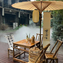 复古庭院竹桌椅组合竹椅子老式竹桌子户外竹制品古风竹方桌竹茶桌